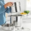 4-Piece Stainless Steel 8 qt Cooker Multipot Set