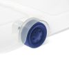 66 Quart Clear Underbed Storage Container with Latch Lid and Wheels, Blue