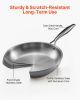 Triply Stainless Steel Frying Pan 3 Pcs Skillet 8 10 12 in for Dishwasher Silver