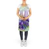 NEW New Jersey Violet in Watercolor Apron Cooking Kitchen Server Baking Crafts Gardening for Adult Women Men, Unisex, Large, Multicolor