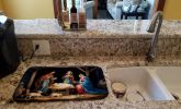 Christmas Nativity Scene Dish Drying Mat Absorbent Dish Drying Mat Pad for Kitchen Counter Dish Drainer Mat for Countertop, 14 x 21", Multicolor