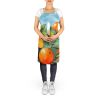 Florida Orange Blossom in Watercolor Apron Cooking Kitchen Server Baking Crafts Gardening for Adult Women Men, Unisex, Large, Multicolor
