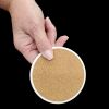 Colorful Pears Large Sandstone Coasters Pack of 4 Absorbent Round Coasters Decor Gifts for Men or Women, 4 in, Multicolor