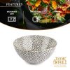 (2 pack) Large Stoneware Bowl, Dot Collection